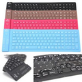 107 Keys Silicone Foldable Waterproof Bluetooth Wireless Keyboards